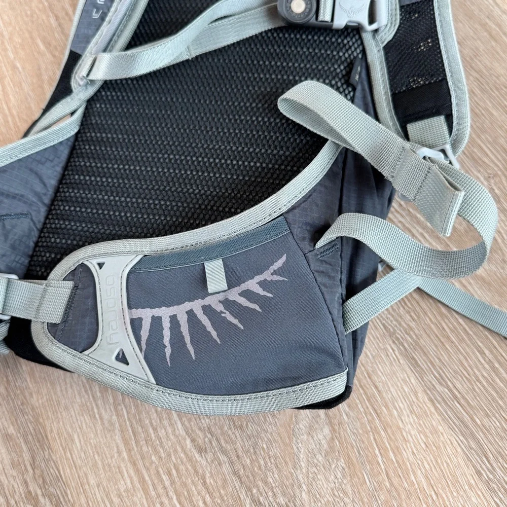 Osprey raptor 10 hydraulics hydration pack biking hiking backpack S/M silt gray - Picture 9 of 13